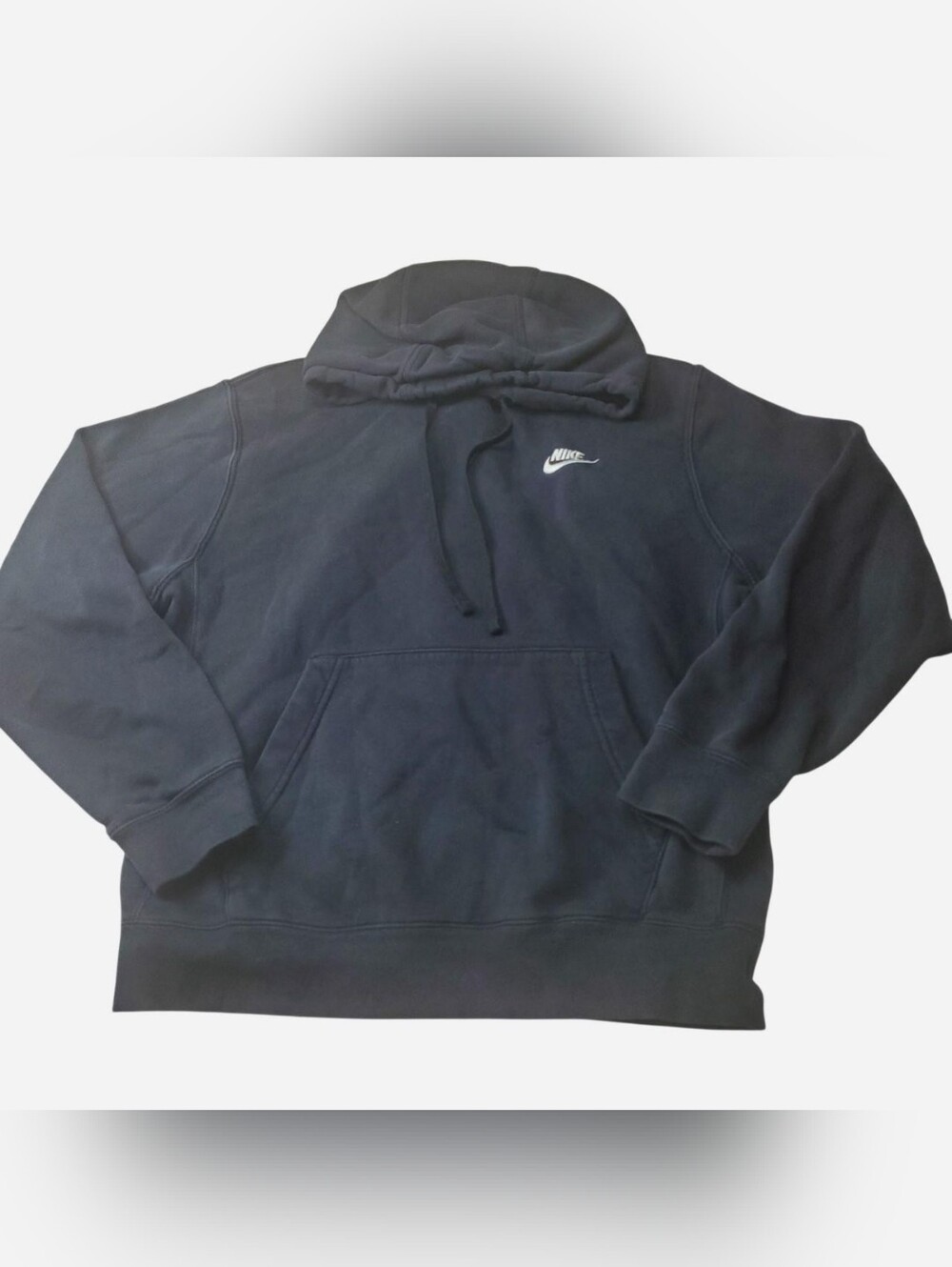 Vintage Nike Hoodie Mens Small Black Embroidered Swoosh Y2K Athleisure Running